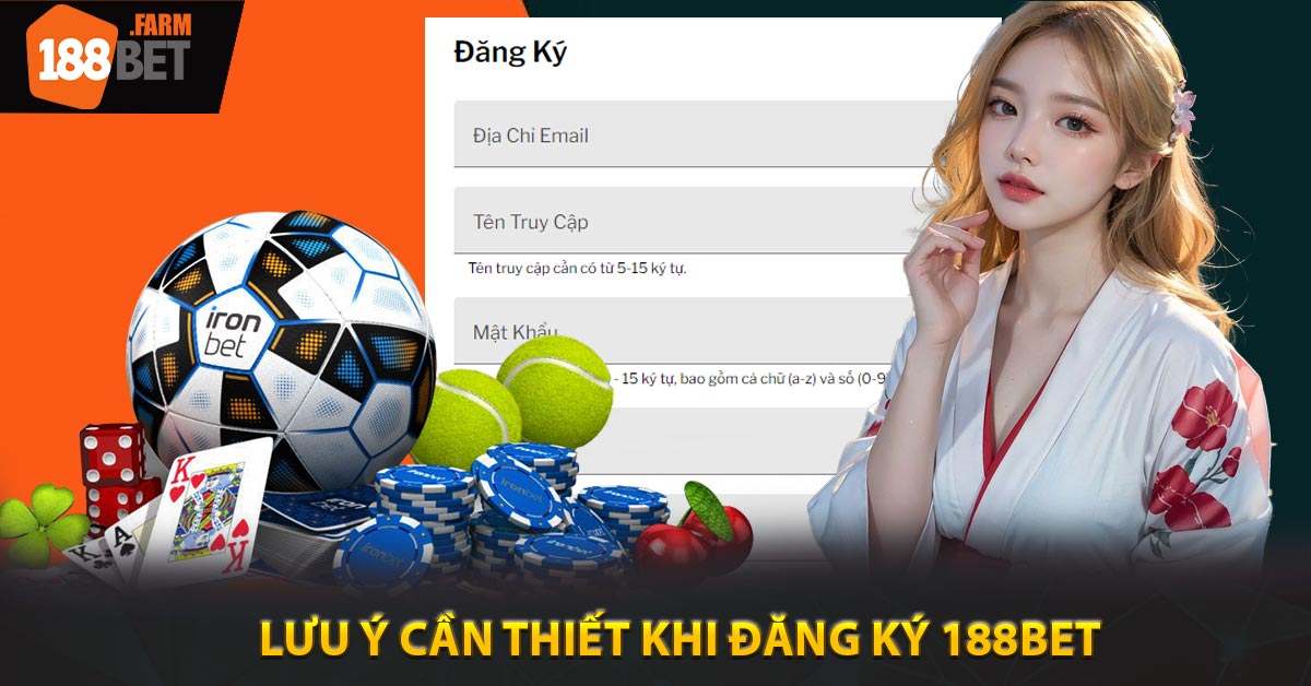 Lưu ý cần thiết khi đăng ký 188BET